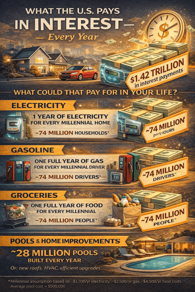 infographic what the U.S. pays in interest every year