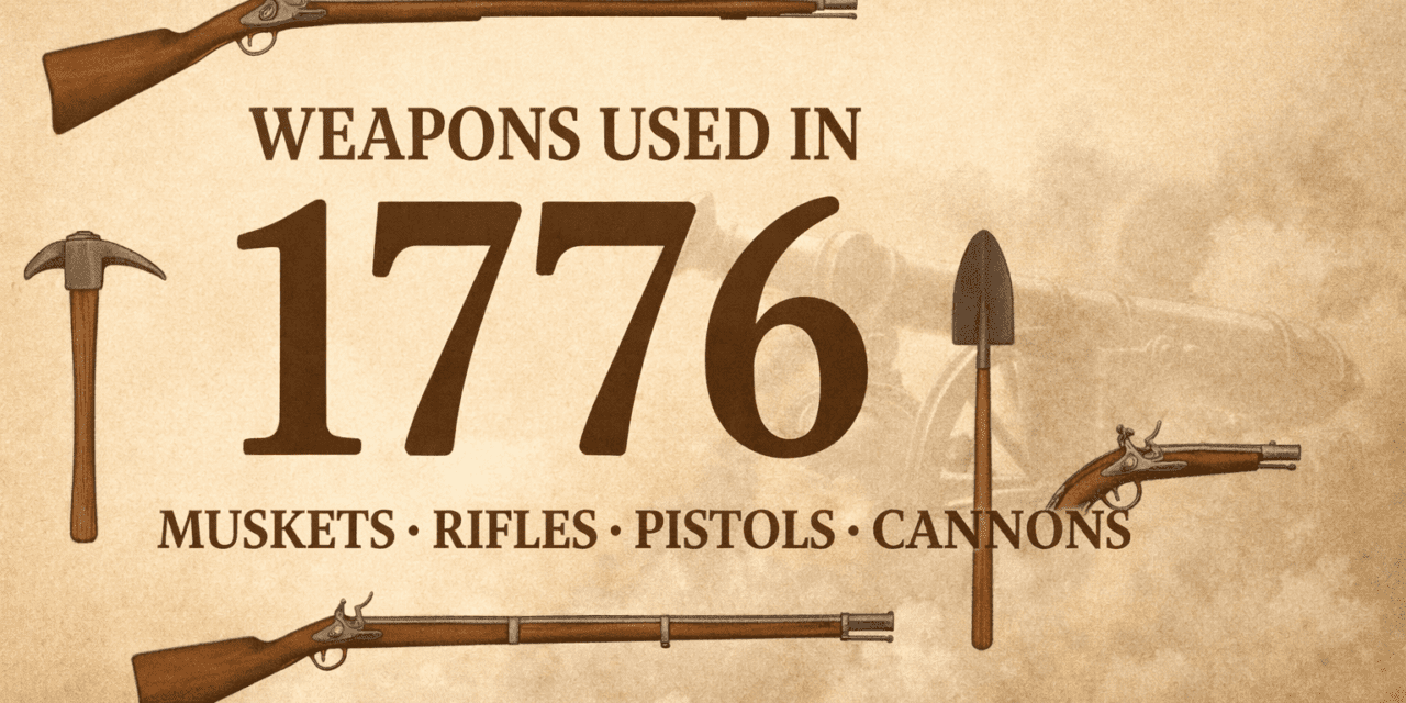 Weapons Used in 1776: Revolutionary War Guns, Rifles, and Artillery Explained