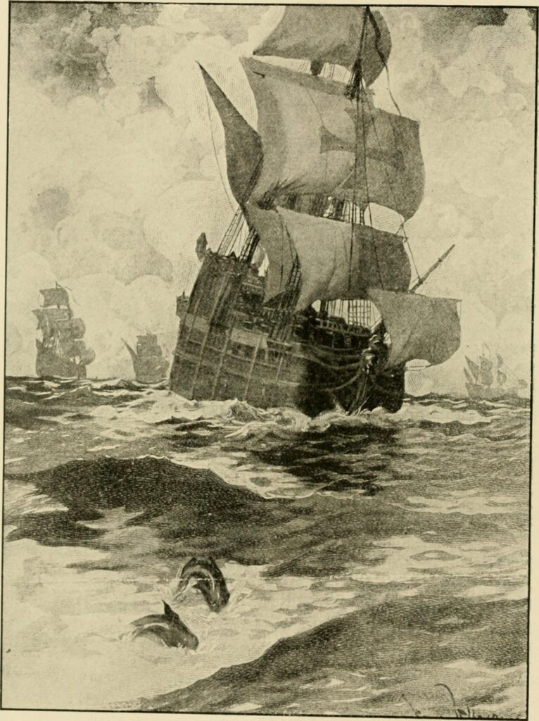 image of Bernardo de Gálvez ship in battle