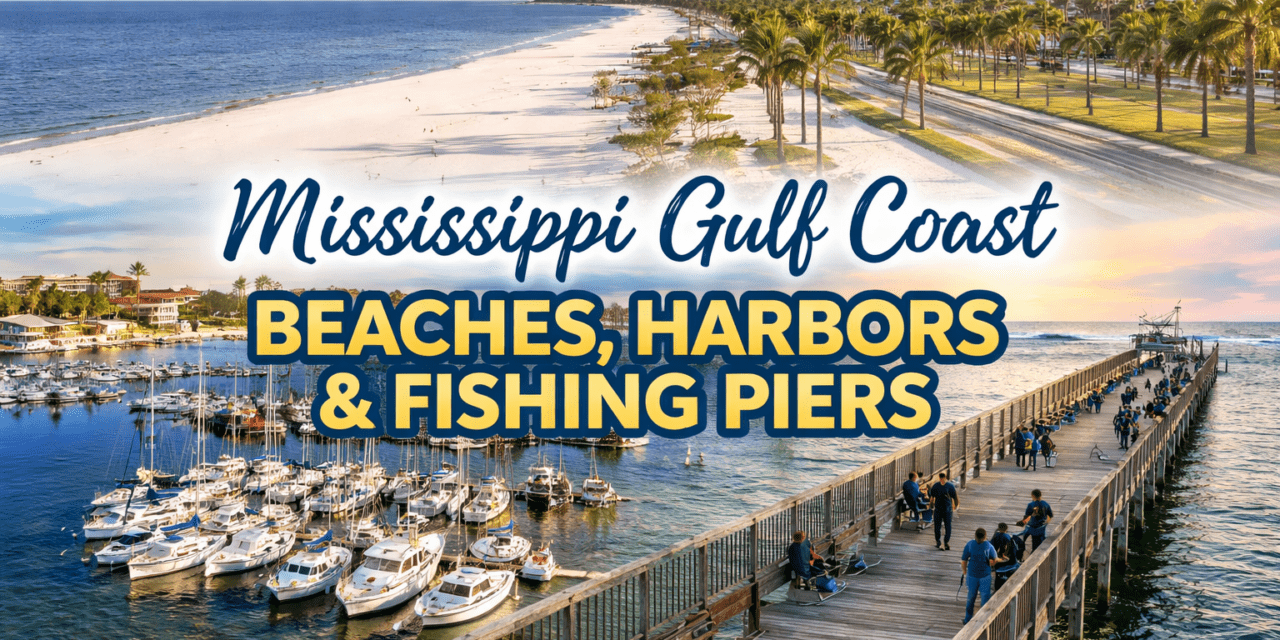 Mississippi Gulf Coast Beaches, Harbors & Fishing Piers