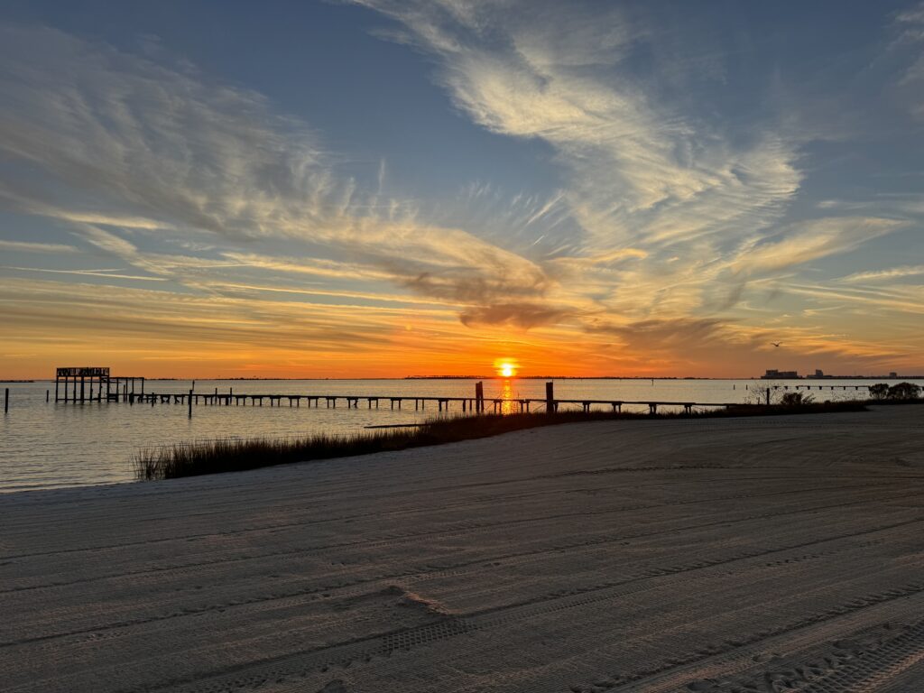 Biloxi Beach at Sundown