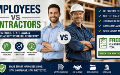 Employees vs Contractors: IRS Rules, State Laws, and How to Classify Workers Correctly