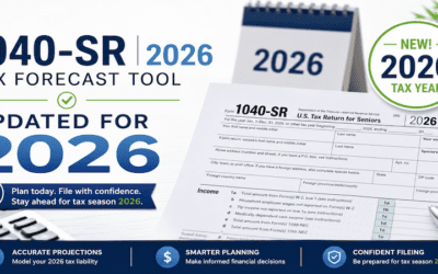 Form 1040-SR 2026 Tax Forecast Tool: Estimate Taxes Owed and Plan Ahead