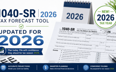 Form 1040-SR 2026 Tax Forecast Tool: Estimate Taxes Owed and Plan Ahead