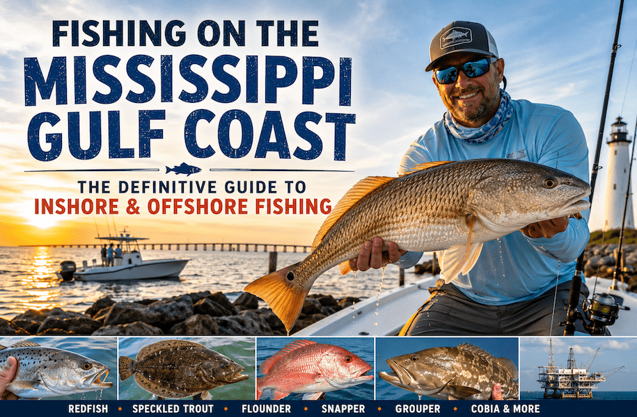 The Ultimate Mississippi Gulf Coast Fishing Guide: Inshore, Offshore + Interactive Tools