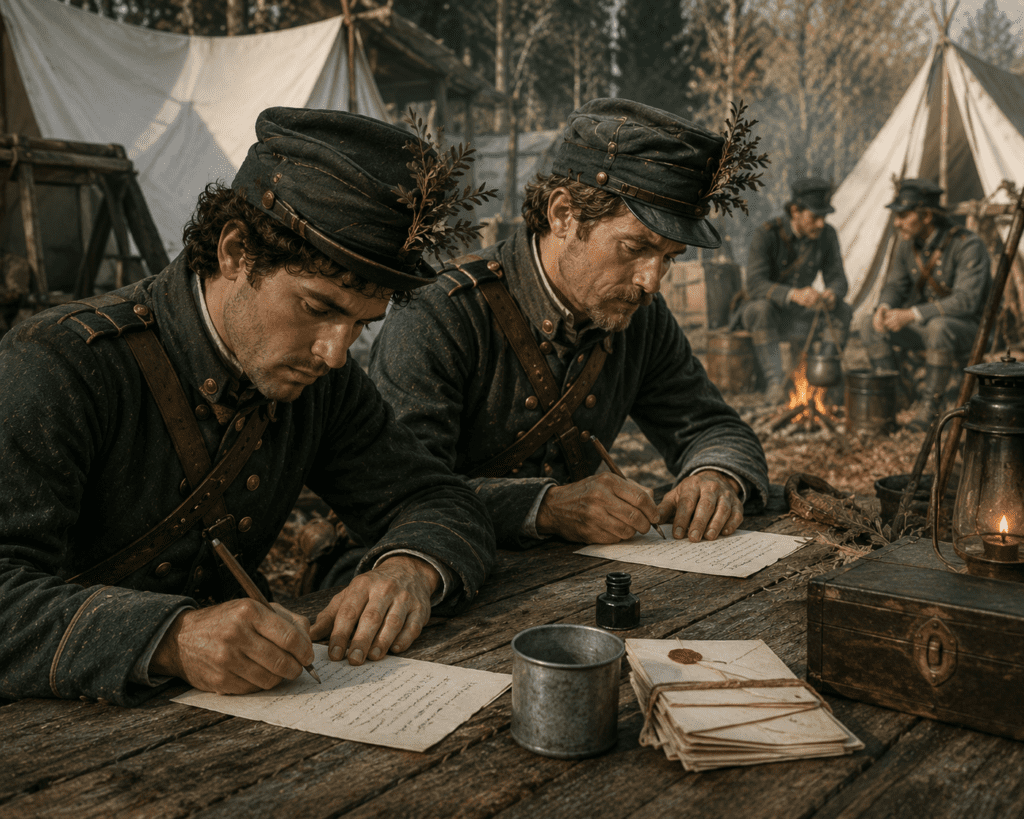 Jagers were literate and wrote letters home from the battlefield