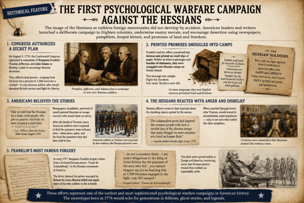 Psychological warefare campaign against the hessians