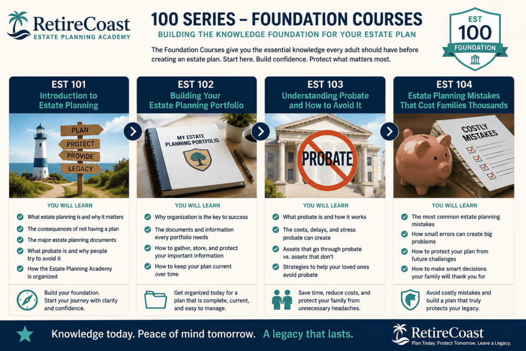 infographic showing the 100 series foundation courses