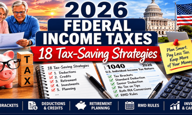 2026 Federal Income Taxes: 18 Tax-Saving Strategies, Tax Brackets, Deductions & Credits