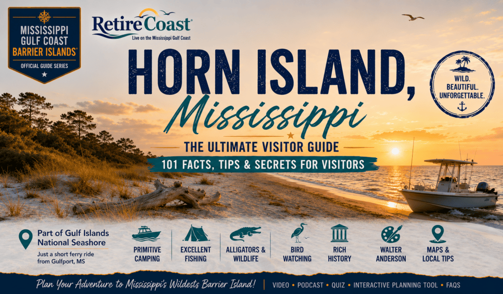 Horn Island, Mississippi barrier islands, Gulf Islands National Seashore, Mississippi Gulf Coast, Horn Island alligators, Horn Island camping, Horn Island fishing, Walter Anderson, barrier island boating