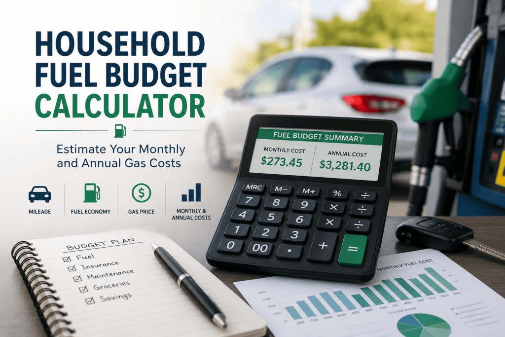 household fuel budget calculator tool